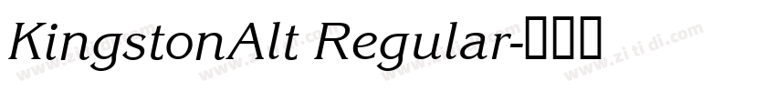KingstonAlt Regular字体转换